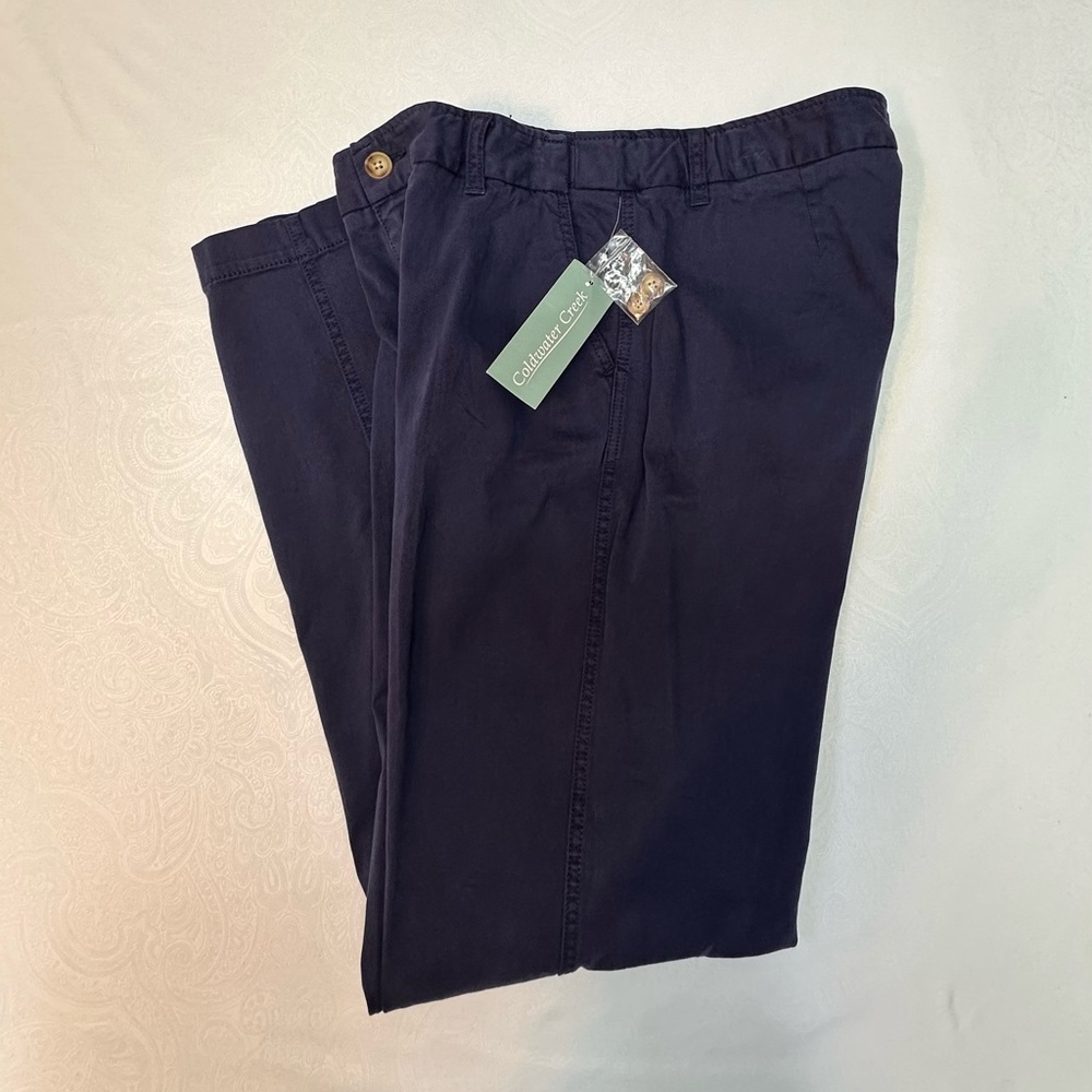 Coldwater Creek  Dark Blue Chinos